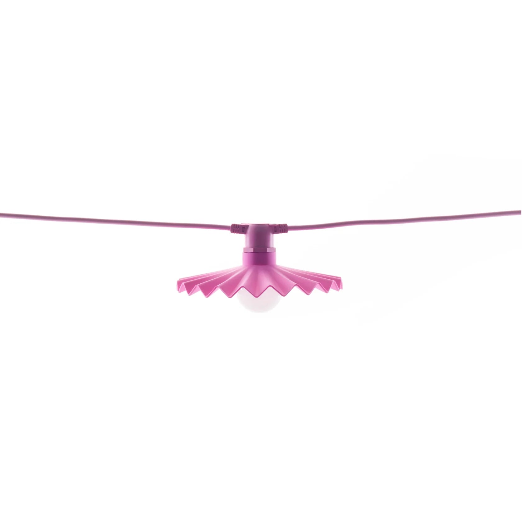 Pantalla de lámpara rosa de silicona para interior y exterior