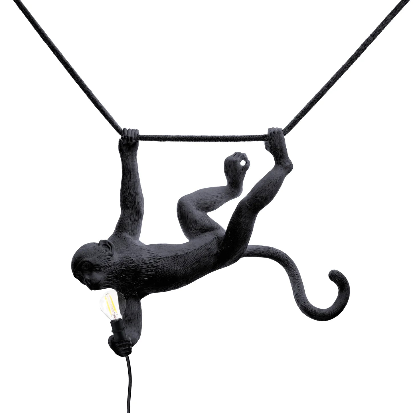 Lámpara colgante decorativa con figura de mono