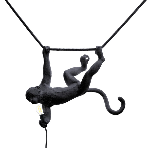 Lámpara colgante decorativa con figura de mono