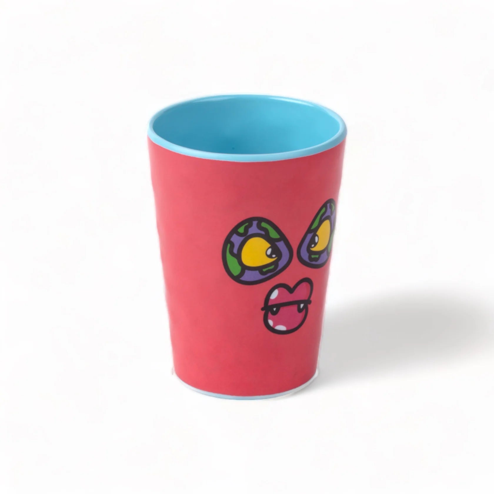 Vaso de agua de melamina con diseño de monstruo
