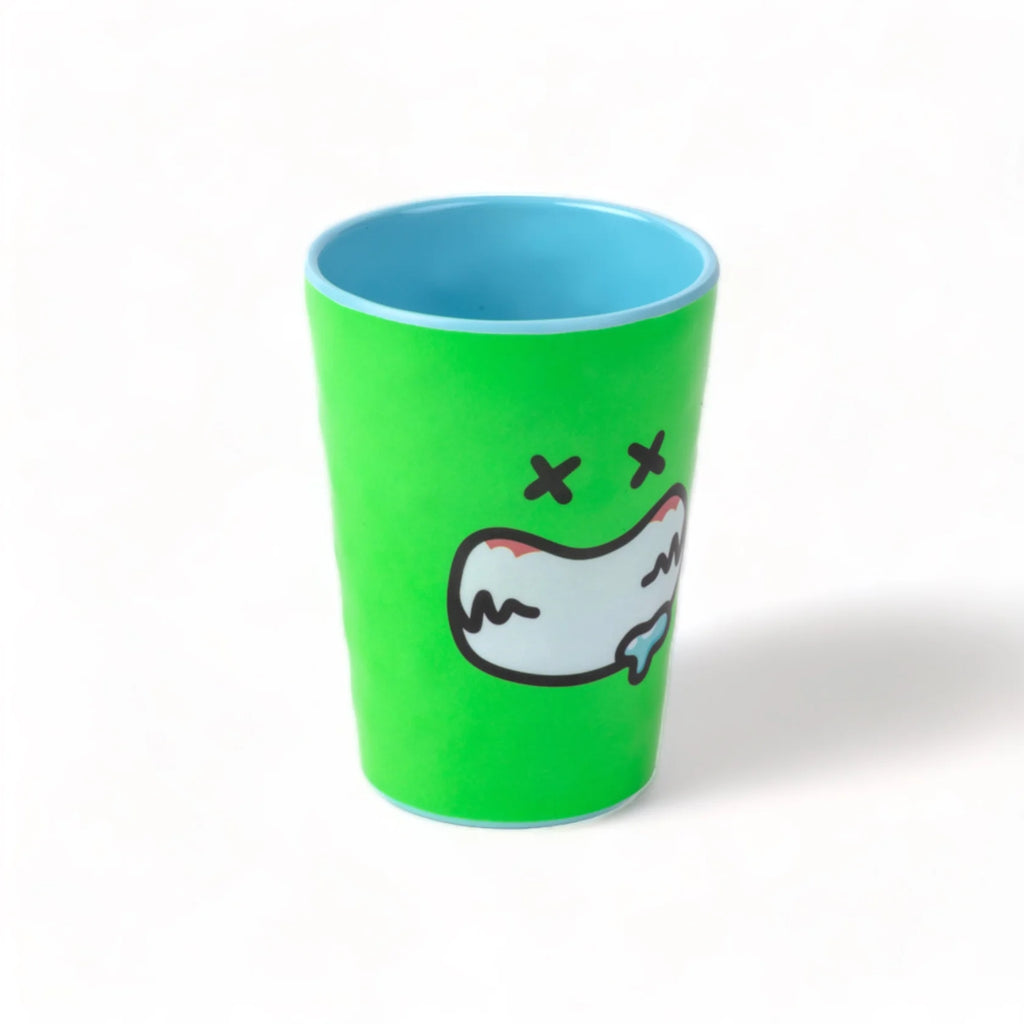 Vaso de agua de melamina con diseño de monstruo