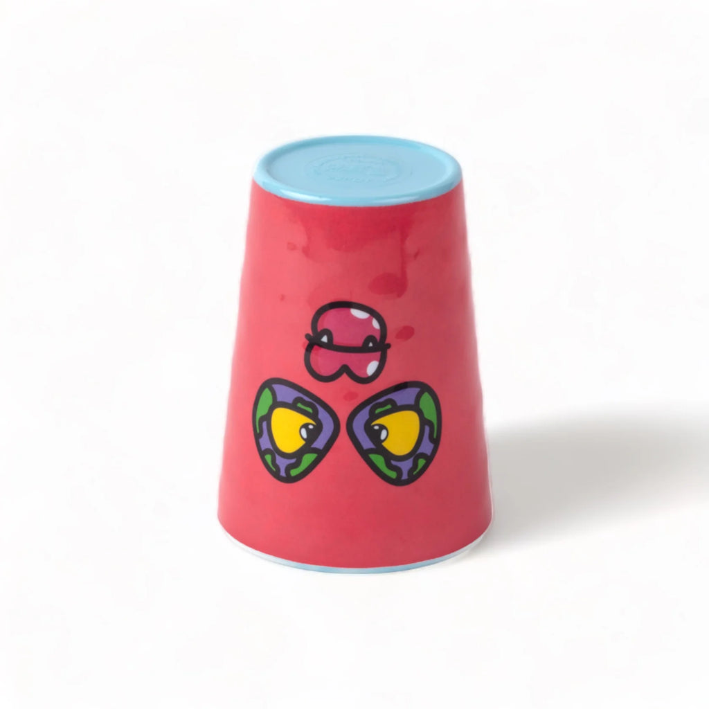 Vaso de agua de melamina con diseño de monstruo