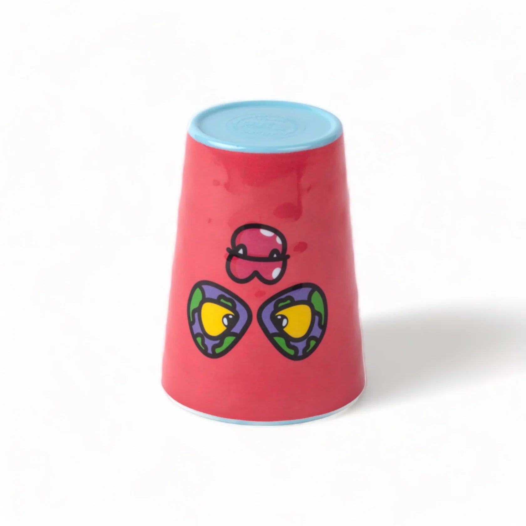 Vaso de agua de melamina con diseño de monstruo