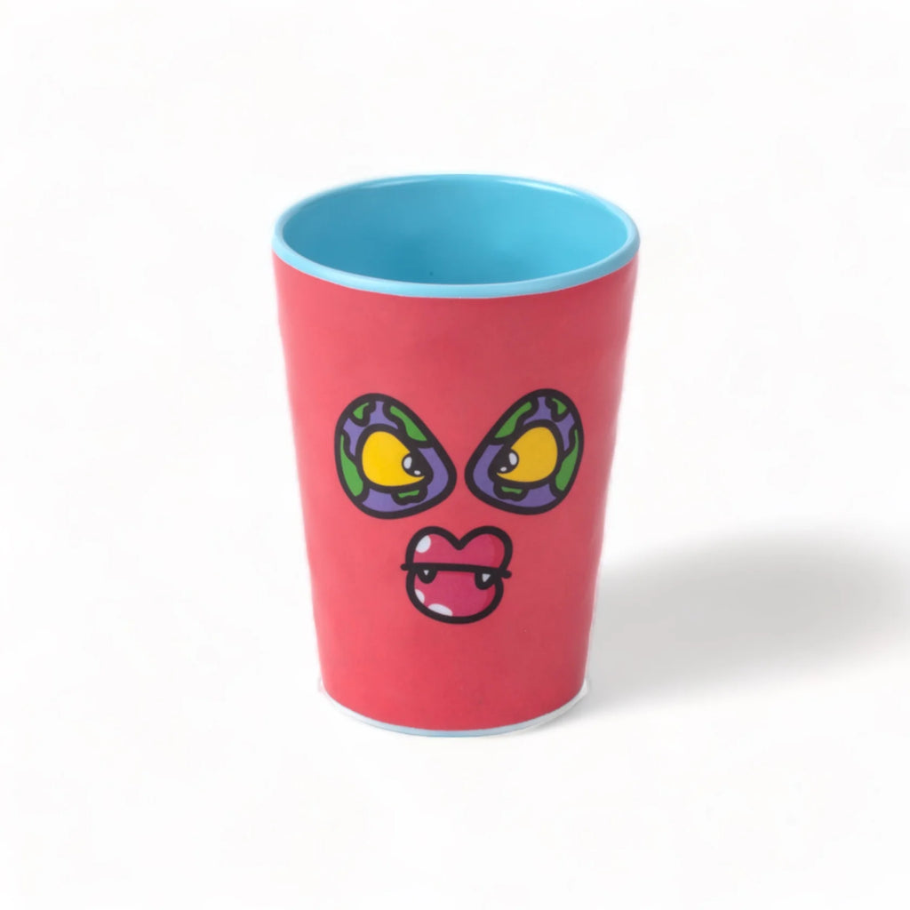 Vaso de agua de melamina con diseño de monstruo