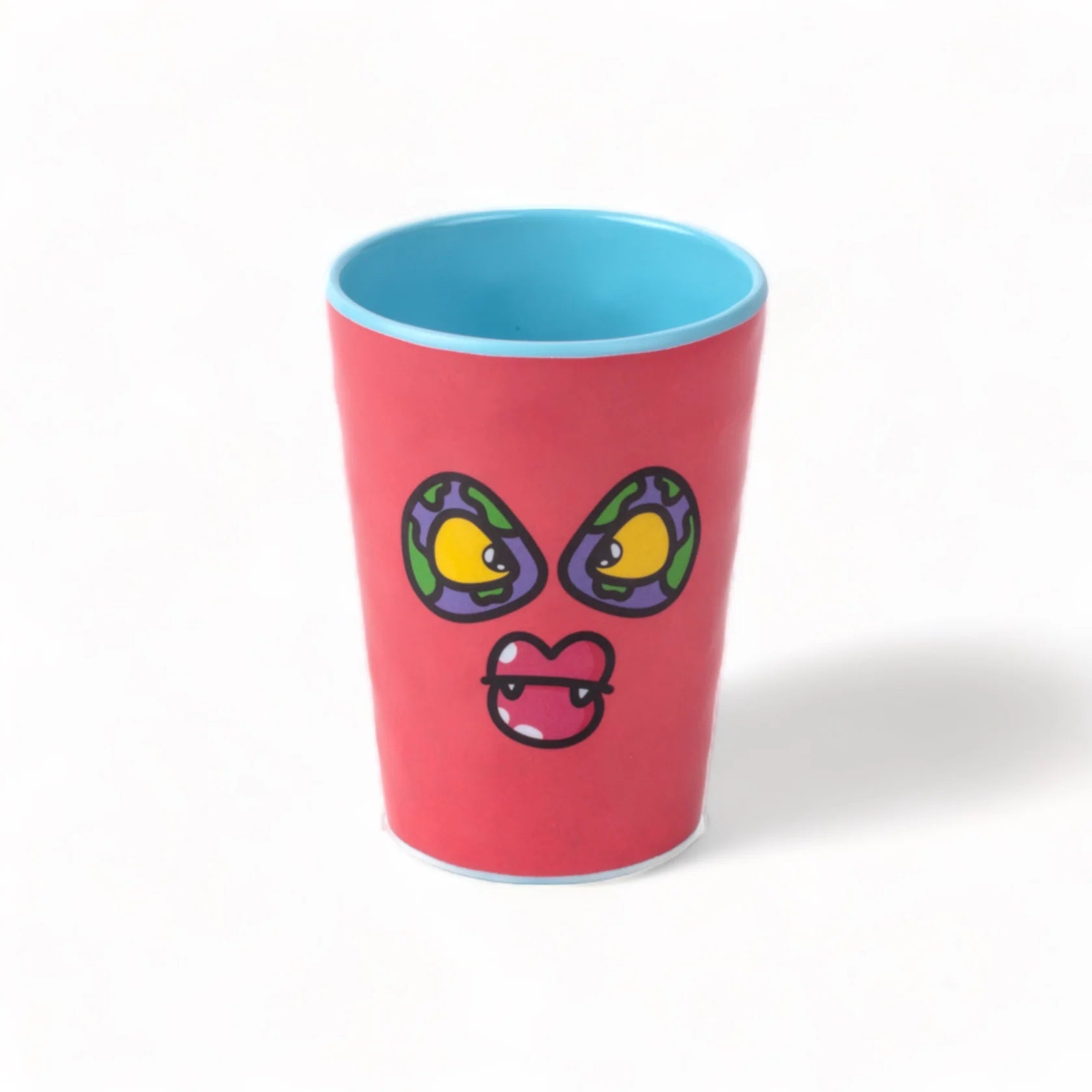 Vaso de agua de melamina con diseño de monstruo