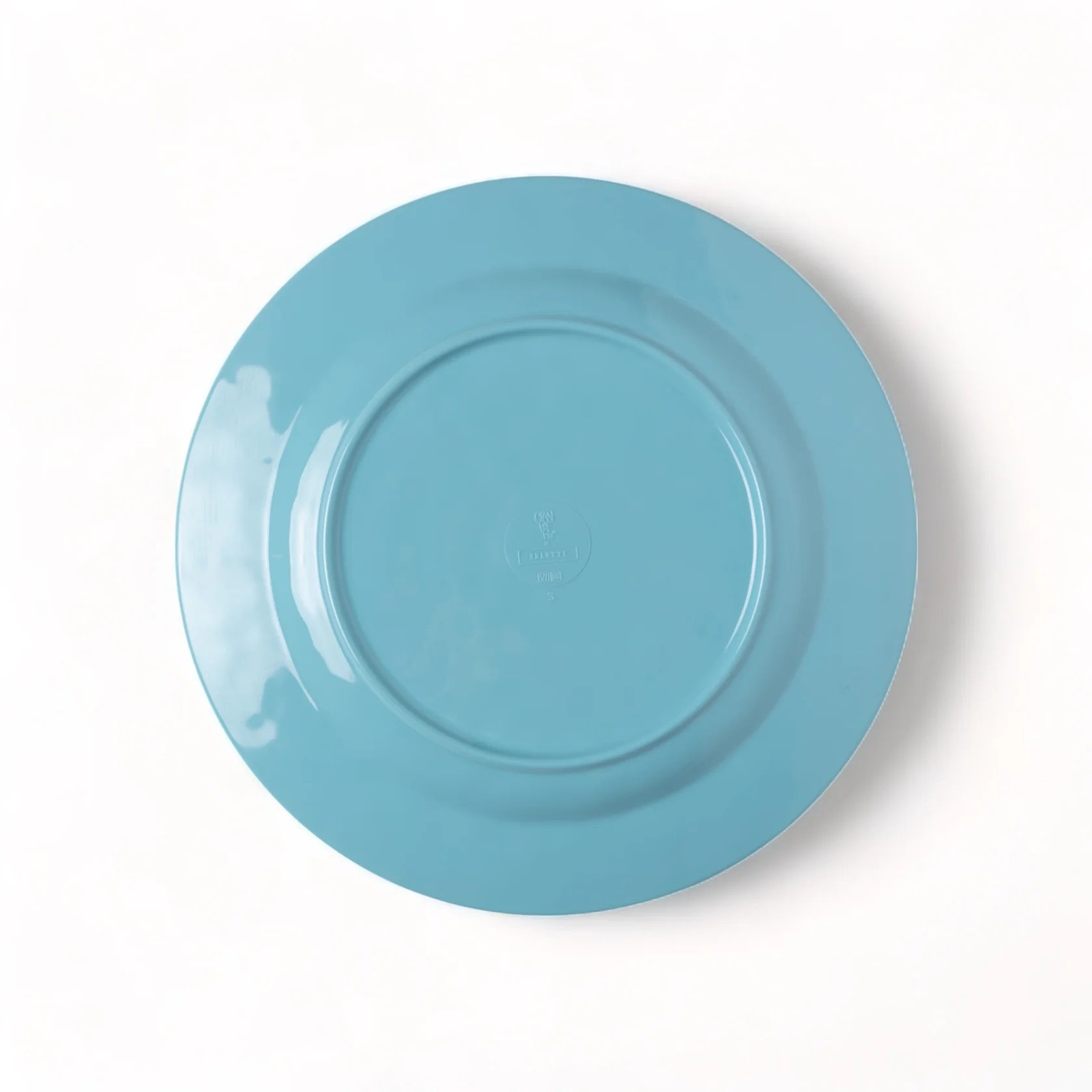 Plato llano de melamina con diseño de monstruo